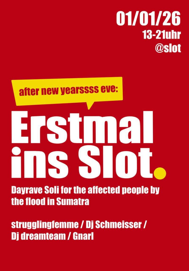 ERSTMAL INS SLOT - 01.01.2026