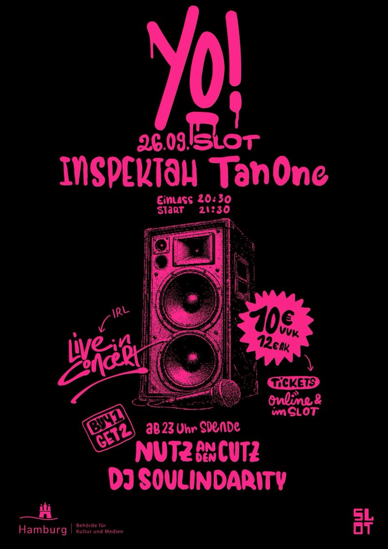 YO! live special w/ TanOne & Inspektah // Afterparty ab 23h - 26.09.2026